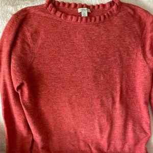 SUNDANCE Aileen Ruffle Trim Pullover Sweater